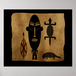 african tribal poster