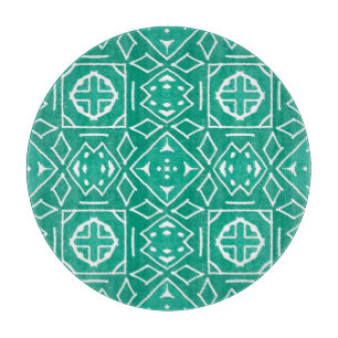 African Tribal Print Ikat Pattern Cutting Board