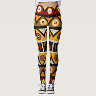 African Tribal Print Leggings