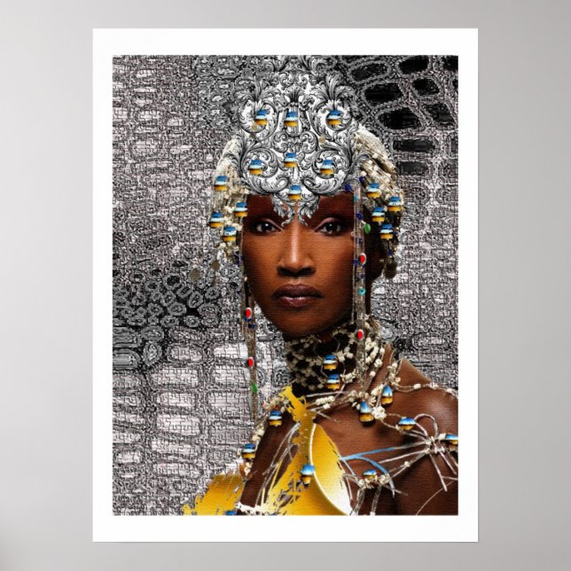 African Tribal Queen Poster (Front)