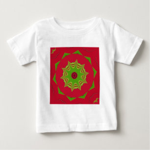 African Tribal Red & Green Mandala Baby T-Shirt