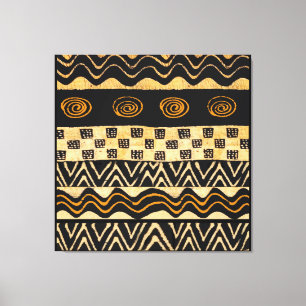 African Tribal Shaman Design Canvas Print