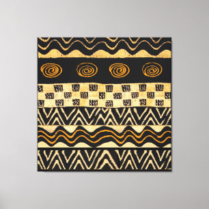 African Tribal Shaman Design Canvas Print