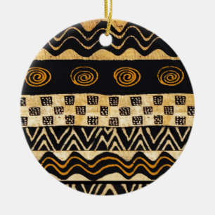African Tribal Shaman Design Ceramic Tree Decoration