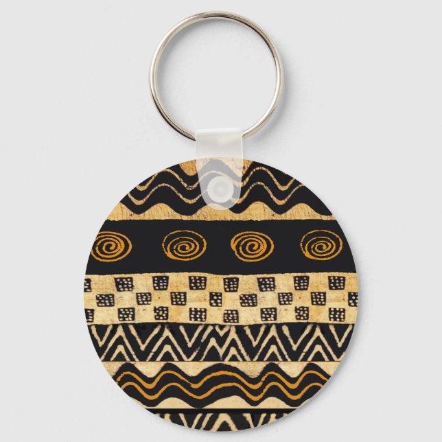 African Tribal Shaman Design Key Ring (Front)