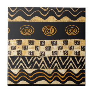 African Tribal Shaman Design Tile