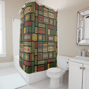 African Tribal Shower Curtain