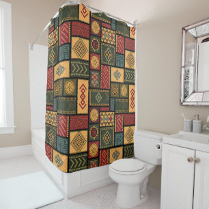 African Tribal Shower Curtain