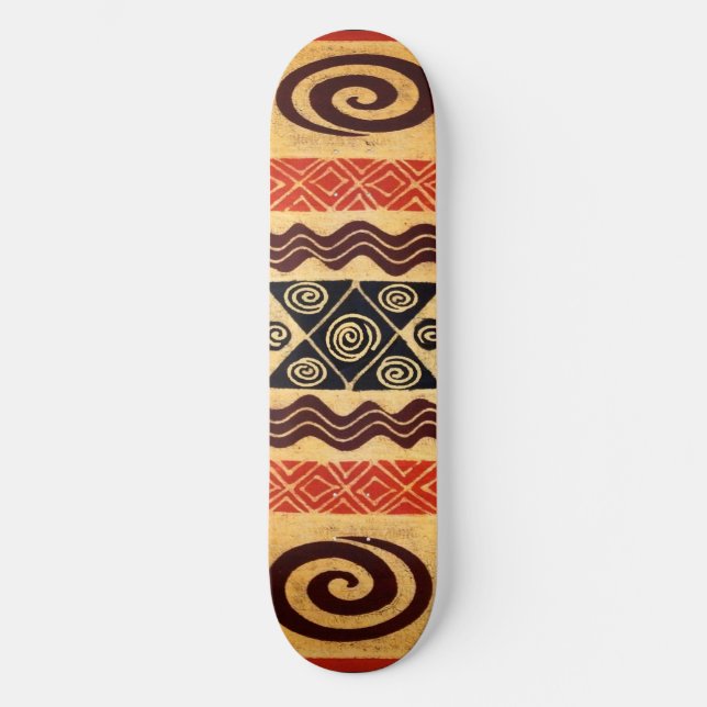 African Tribal Skateboard - Extreme Sports Board (Front)