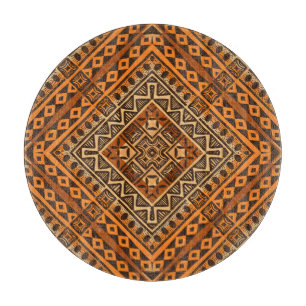 African tribal textile: ethnic style. cutting board