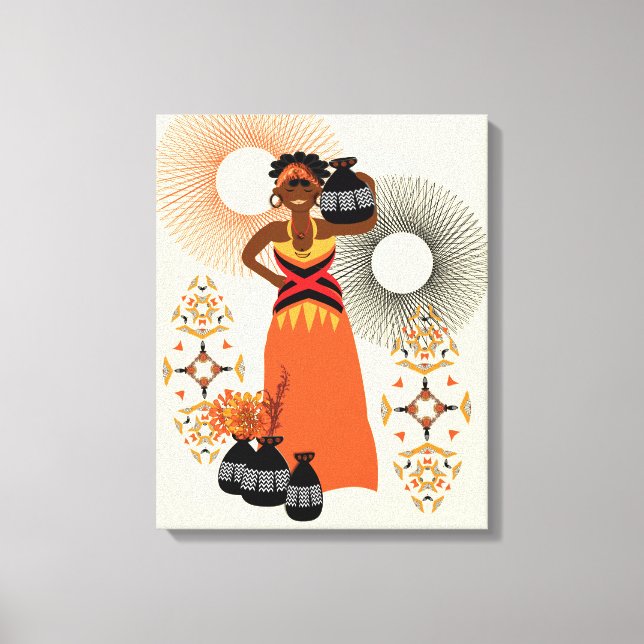 African Tribal Woman Print  A fabulous illustratio (Front)