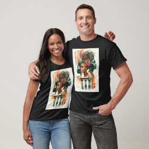African Tribal Women Painting, Contemporary Art T-Shirt