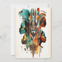 African Tribal Women Painting, Contemporary Art