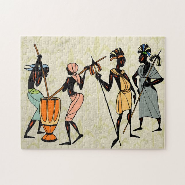 African Tribe Jigsaw Puzzle (Horizontal)