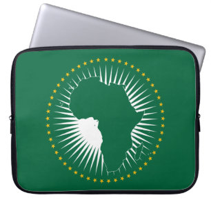 African Union Flag (Africa) (Panafrica) Laptop Sleeve