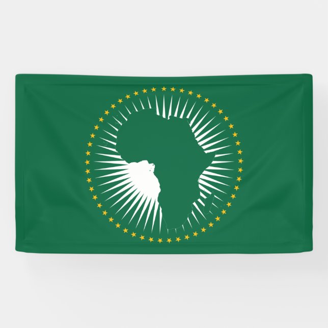 African Union Flag Banner (Horizontal)