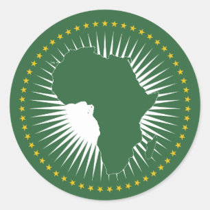 African Union Symbol Classic Round Sticker