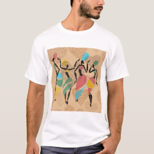 African valentines dance, african ladies pattern T-Shirt