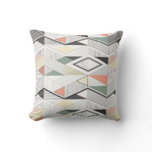 African vector stripe pillow