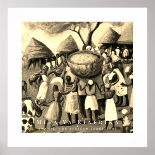 African Village Poster