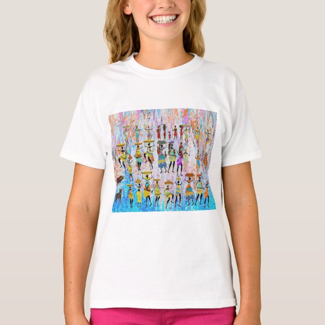 African Village T-Shirt (Front)
