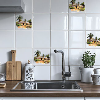 African Village  Tile