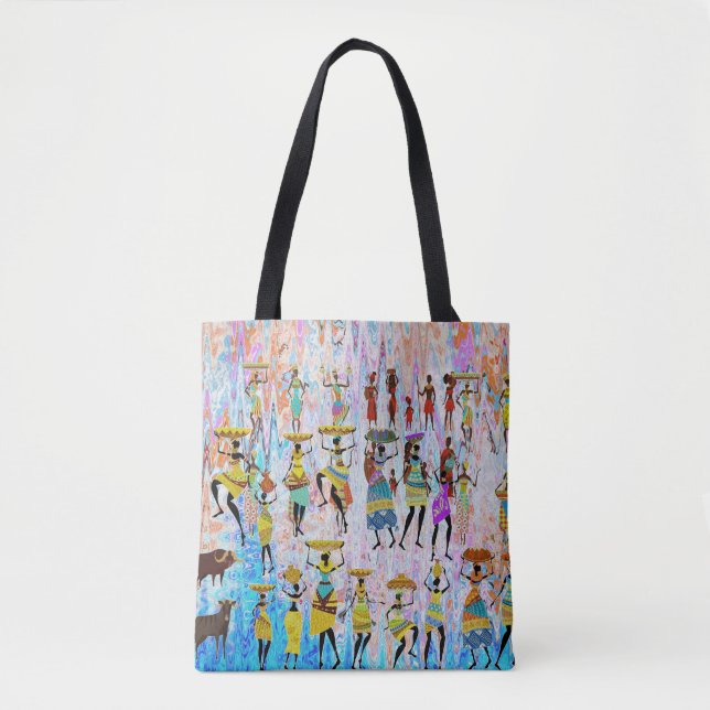 African Village Tote Bag (Front)