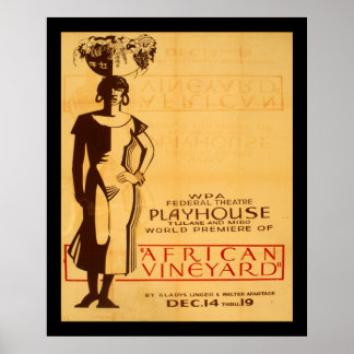 African Vineyard Poster