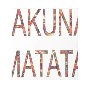 African Vintage Colours Hakuna Matata.jpg Notepad