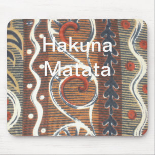 African Vintage Traditional Ornament Motif Colours Mouse Mat