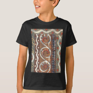 African Vintage Traditional Ornament Motif Colours T-Shirt