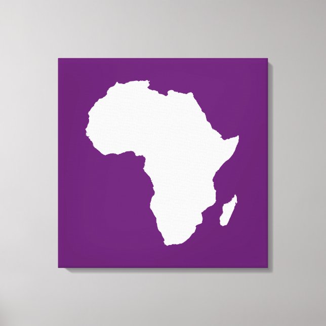 African Violet Audacious Africa Canvas Print (Front)