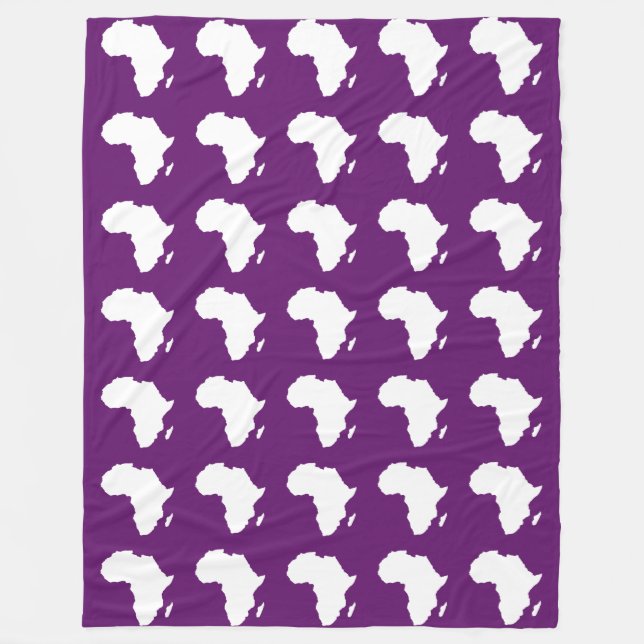 African Violet Audacious Africa Fleece Blanket (Front)