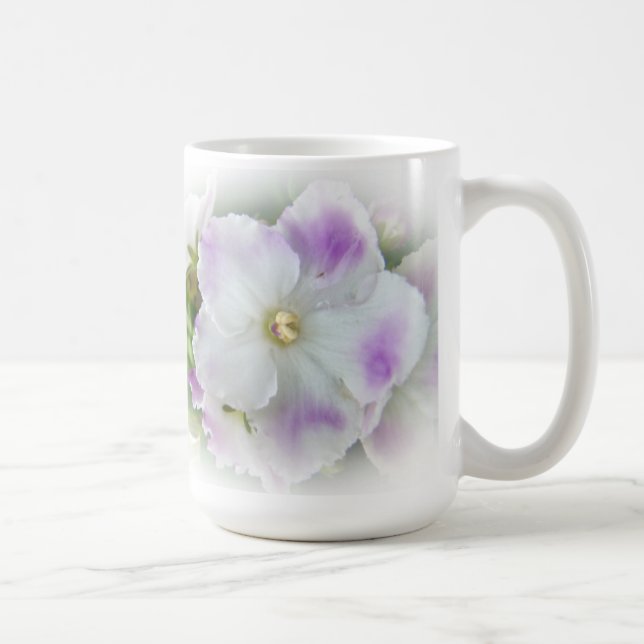 African Violet Blossom Coffee Mug (Right)