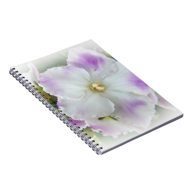 African Violet Blossom Notebook (Right Side)