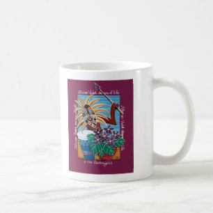 African Violet in Serengetti Coffee Mug