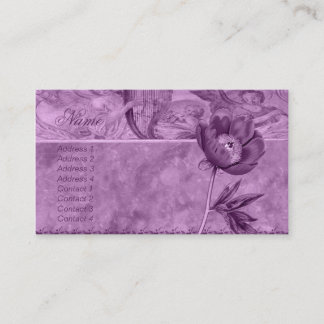 African Violet Poppy Business Card