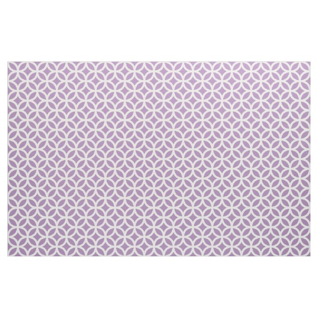 African Violet Purple Geometric Pattern Fabric (Yard)