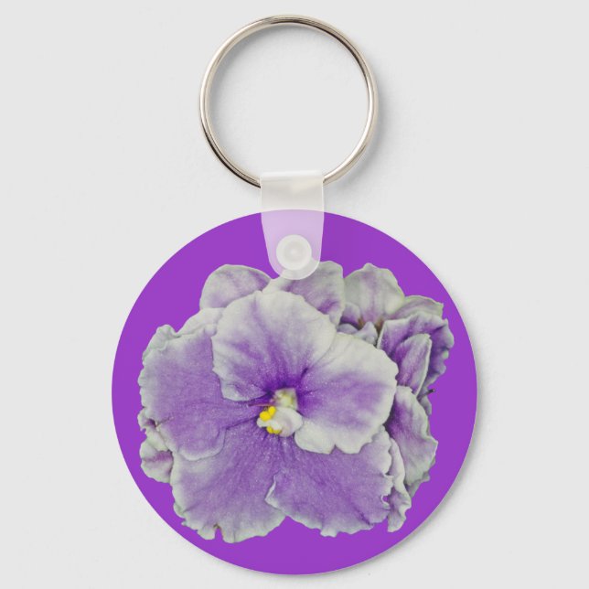 African Violet Purple Key Ring (Front)