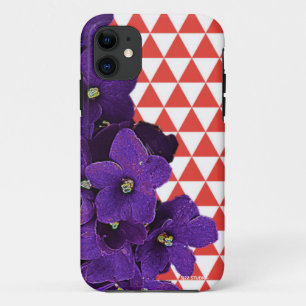 African Violet Red Pyramids Phone Cover