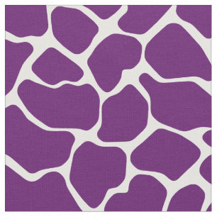 African Violet Safari Giraffe Fabric