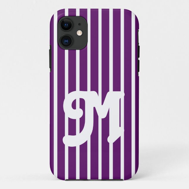 African Violet Safari Stripe Case-Mate iPhone Case (Back)