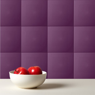 African Violet solid colour plain purple Tile