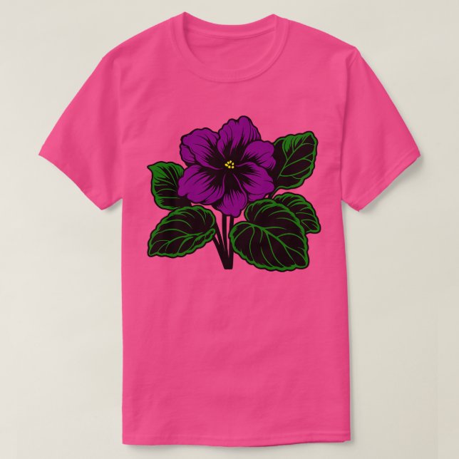 African Violet T-Shirt (Design Front)