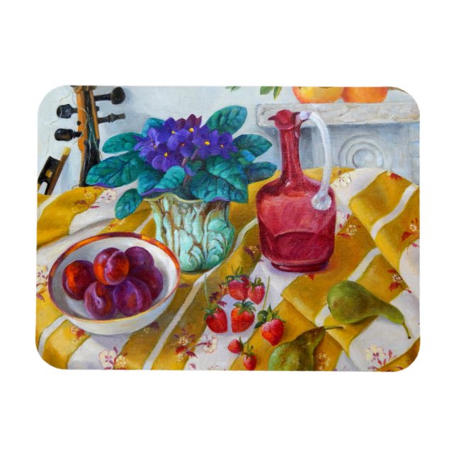 African Violets 2012 Magnet (Horizontal)