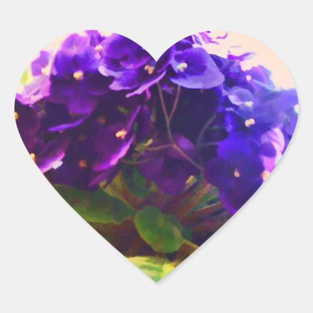 African Violets Flower Sticker (Front)