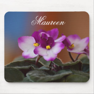 African Violets Mouse Pad