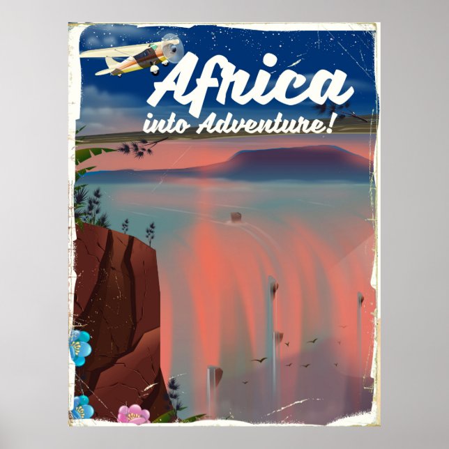 African Waterfall Adventure poster (Front)
