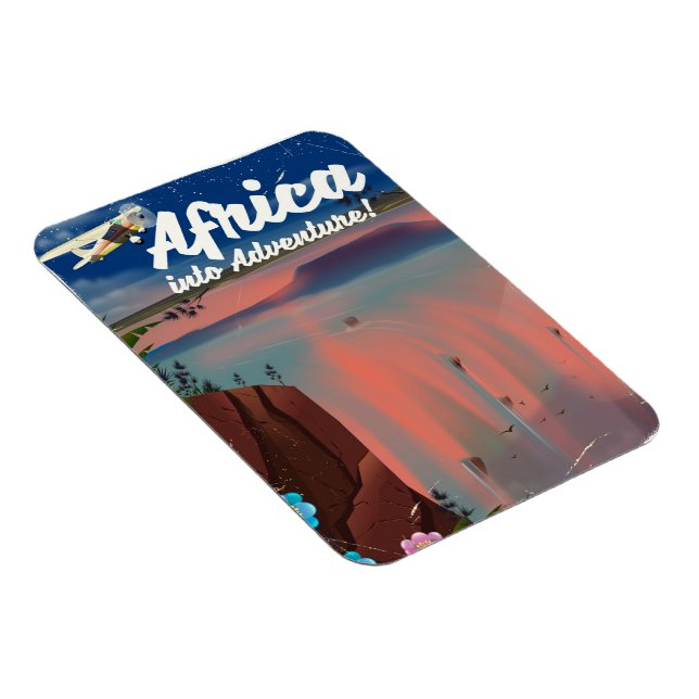 African Waterfall Adventure poster Magnet (Right Side)