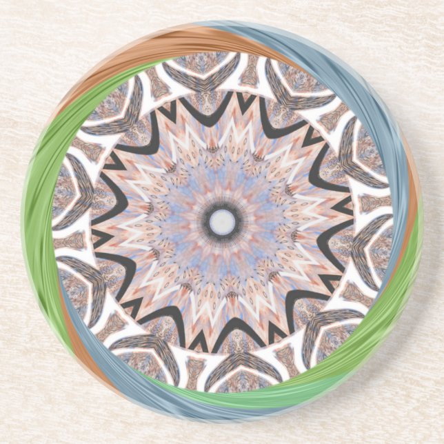 African Whirl Art Print Coaster (Front)